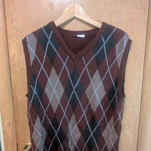 Brown Sweater Vest | US L